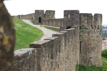 Fototapeta na wymiar Murallas de Carcassonne