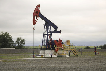 Fototapeta na wymiar Oil pump, power industry image
