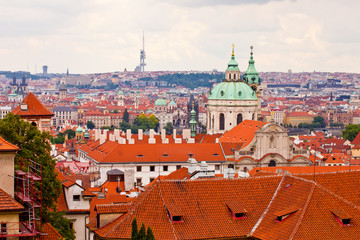 Naklejka na ściany i meble Prague. Top view