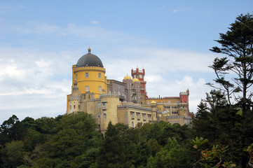 Fototapeta na wymiar Pałac Narodowy Sintra (Portugalia)