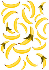 banana vector background 2