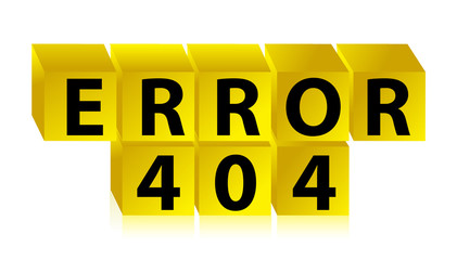 error 404 illustration design