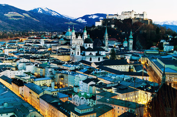 Salzburg, Österreich, Stadt Ansicht