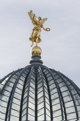 Golden Statue with trumpet