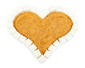 Heart from sugar