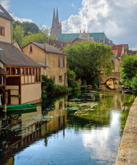 Obraz premium Cathedral Notre-Dame de Chartre, France.