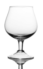 Empty glass isolated on white