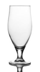 Empty glass isolated on white