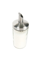 Sugar container on white