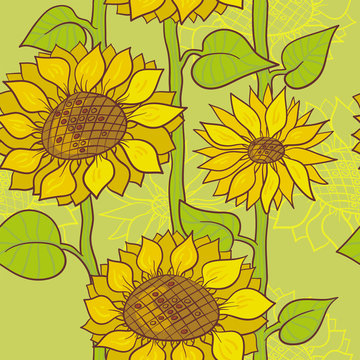 Sunflowers Pattern.