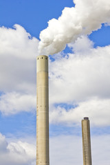 Smoke from industrial chimney