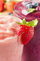 Fototapety  Fresh Organic Strawberry Smoothie