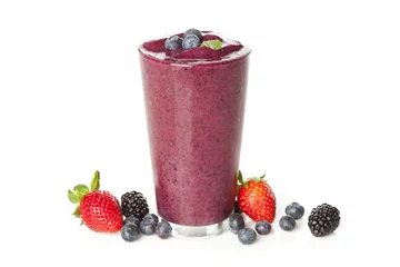 Cercles muraux Milk-shake Fresh Organic Blueberry Smoothie