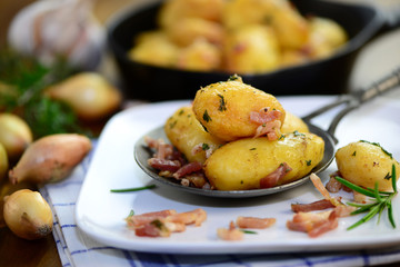 Bratkartoffeln mit Dörrfleisch