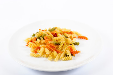 Plate and pasta