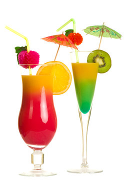 Stock image of Tequila Sunrise cocktail