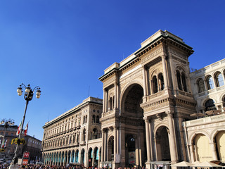 Fototapeta na wymiar Galleria Vittorio Emanuele II, Mediolan, Lombardia, Włochy