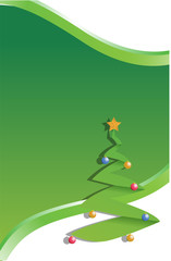 tree christmas illustration green design background
