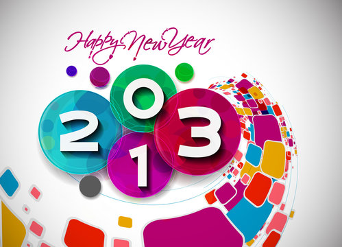 New year 2013 background. Vector illustration