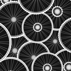 bicycle wheels pattern - sports background