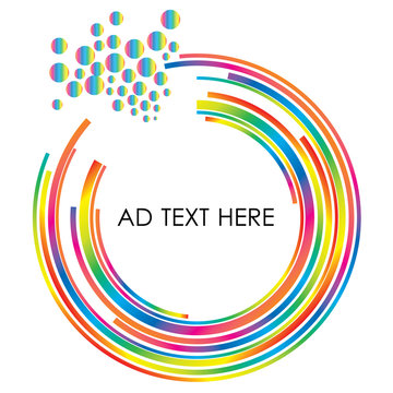 abstract colorful circle design Vector Illustration Eps10