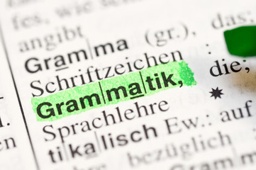 Grammatik im wörterbuch - 46771883