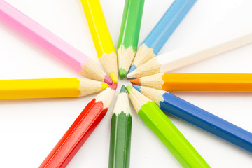 Naklejka premium colored pencils