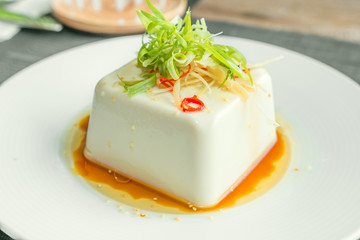 Silken tofu with gochujang