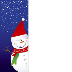 Snowman design for background