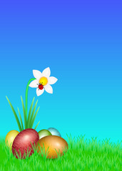 Ostergruß Karte Hochformat