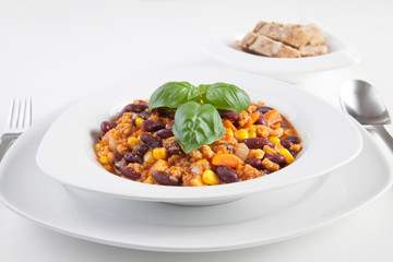 Chili con carne / Chili con soja