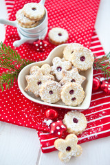 Jelly-filled cookies for Christmas