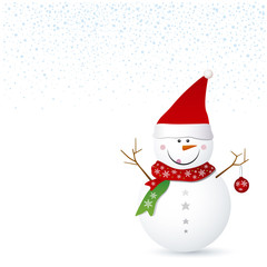 Snowman design for background