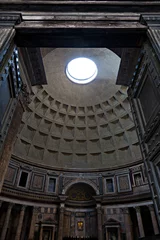 Zelfklevend Fotobehang Roma, l'ingresso del Pantheon © Pesca