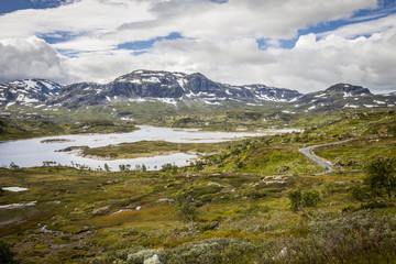 Naklejka na ściany i meble Norweski krajobraz