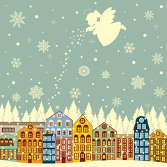 Fototapeta premium Winter in the city