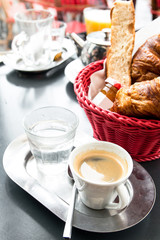 coffee and croissants