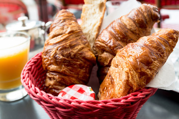 coffee and croissants