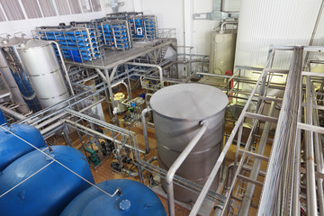Brewing production - department for preparation of the water