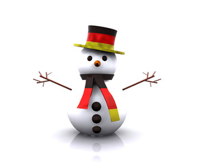 Snowman German - 3D
