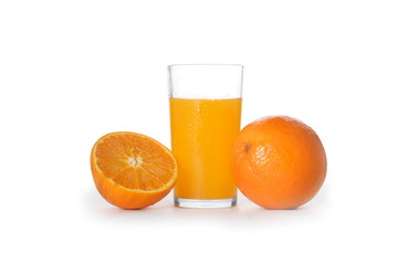 Orange Juice isolated on white background