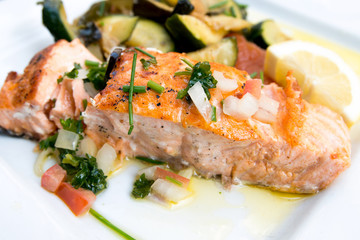 grilled salmon