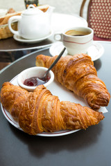 coffee and croissants