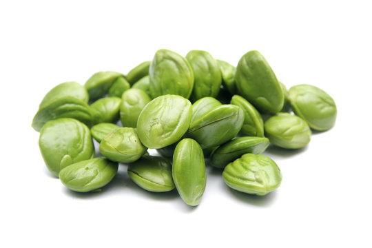 Petai, Bitter beans On White Backgound