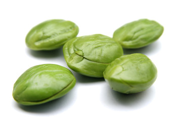 Petai, Bitter beans On White Backgound