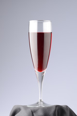 a glass of wine