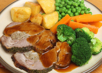 Roast Pork Sunday Dinner