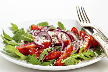 Fresh salad on a plate