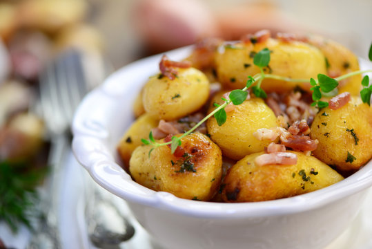 Bratkartoffeln mit Dörrfleisch