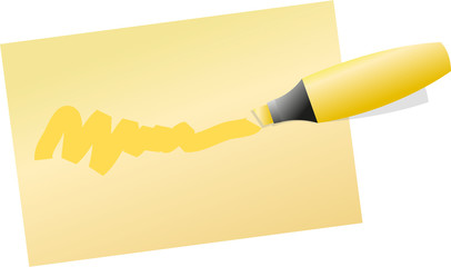 drawing line on note paper